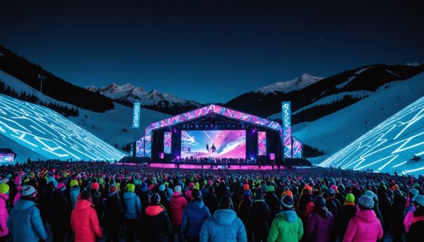 Les festivals de musique électro sur les pistes
